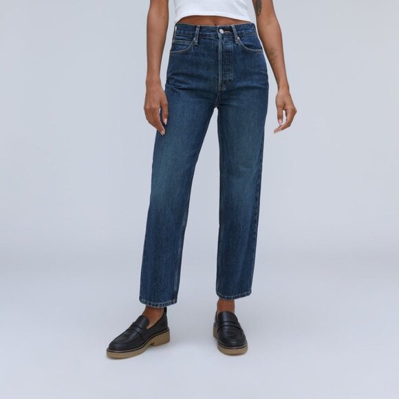 NWT Everlane The Rigid Way High Jean in Rich Indigo 28 Reg - Picture 2 of 7